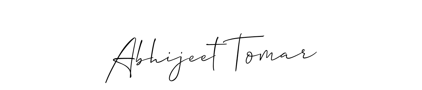 Similarly Allison_Script is the best handwritten signature design. Signature creator online .You can use it as an online autograph creator for name Abhijeet Tomar. Abhijeet Tomar signature style 2 images and pictures png