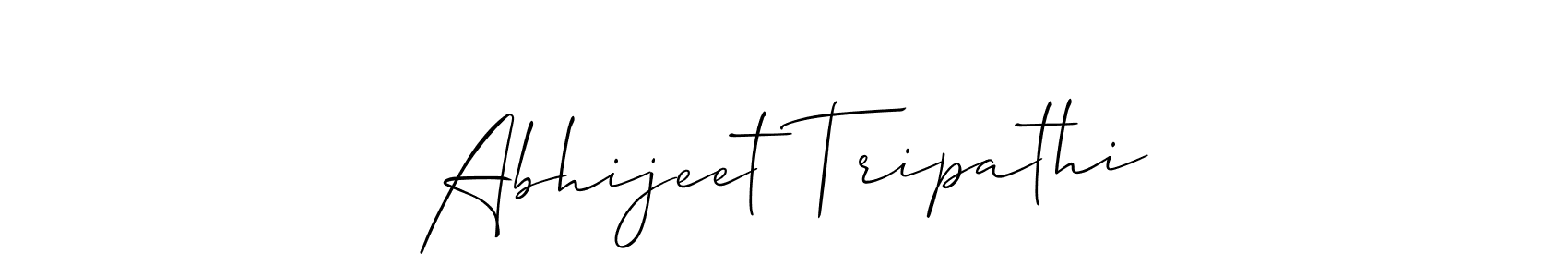 How to make Abhijeet Tripathi signature? Allison_Script is a professional autograph style. Create handwritten signature for Abhijeet Tripathi name. Abhijeet Tripathi signature style 2 images and pictures png