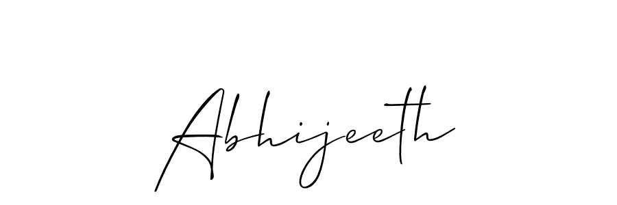 How to make Abhijeeth name signature. Use Allison_Script style for creating short signs online. This is the latest handwritten sign. Abhijeeth signature style 2 images and pictures png