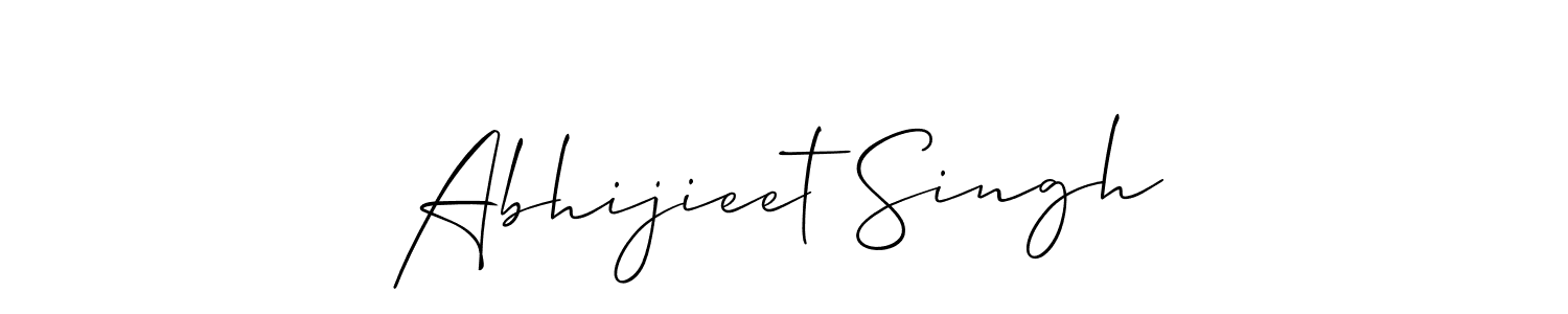 How to make Abhijieet Singh name signature. Use Allison_Script style for creating short signs online. This is the latest handwritten sign. Abhijieet Singh signature style 2 images and pictures png
