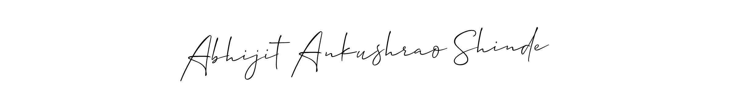 Make a beautiful signature design for name Abhijit Ankushrao Shinde. With this signature (Allison_Script) style, you can create a handwritten signature for free. Abhijit Ankushrao Shinde signature style 2 images and pictures png