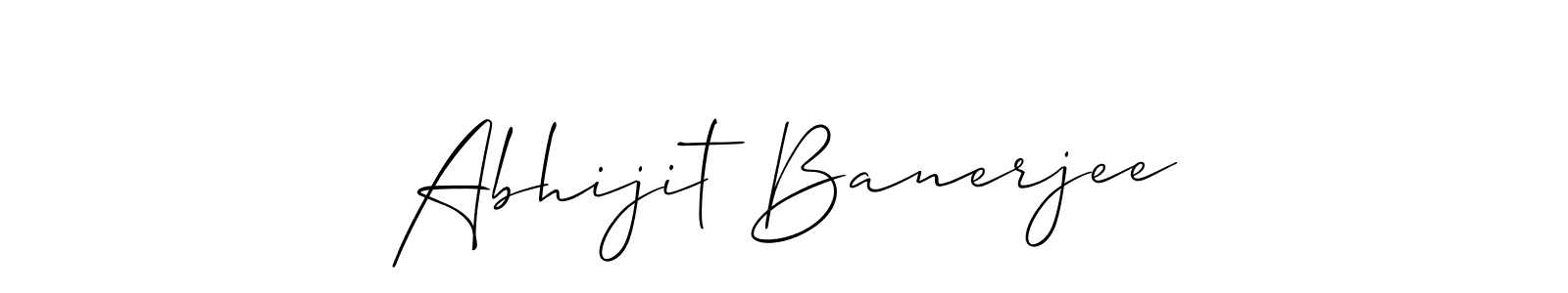Also we have Abhijit Banerjee name is the best signature style. Create professional handwritten signature collection using Allison_Script autograph style. Abhijit Banerjee signature style 2 images and pictures png