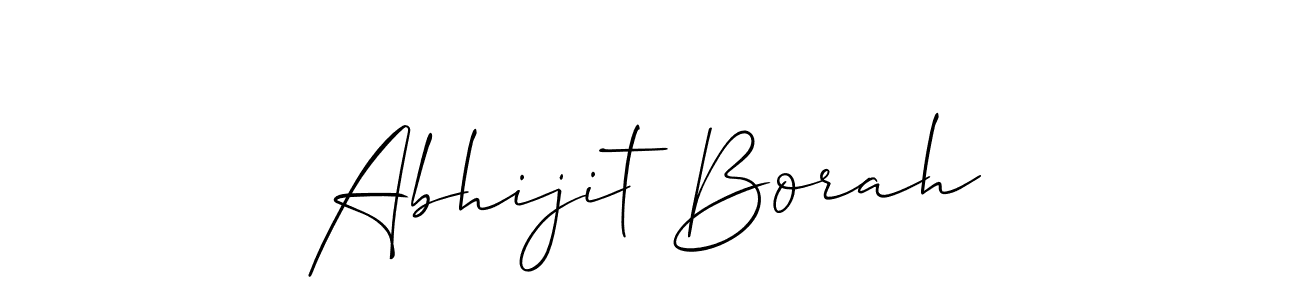 Make a short Abhijit Borah signature style. Manage your documents anywhere anytime using Allison_Script. Create and add eSignatures, submit forms, share and send files easily. Abhijit Borah signature style 2 images and pictures png