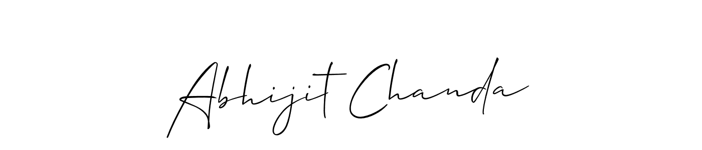 This is the best signature style for the Abhijit Chanda name. Also you like these signature font (Allison_Script). Mix name signature. Abhijit Chanda signature style 2 images and pictures png