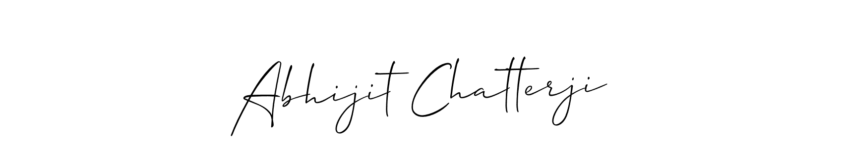 How to make Abhijit Chatterji signature? Allison_Script is a professional autograph style. Create handwritten signature for Abhijit Chatterji name. Abhijit Chatterji signature style 2 images and pictures png