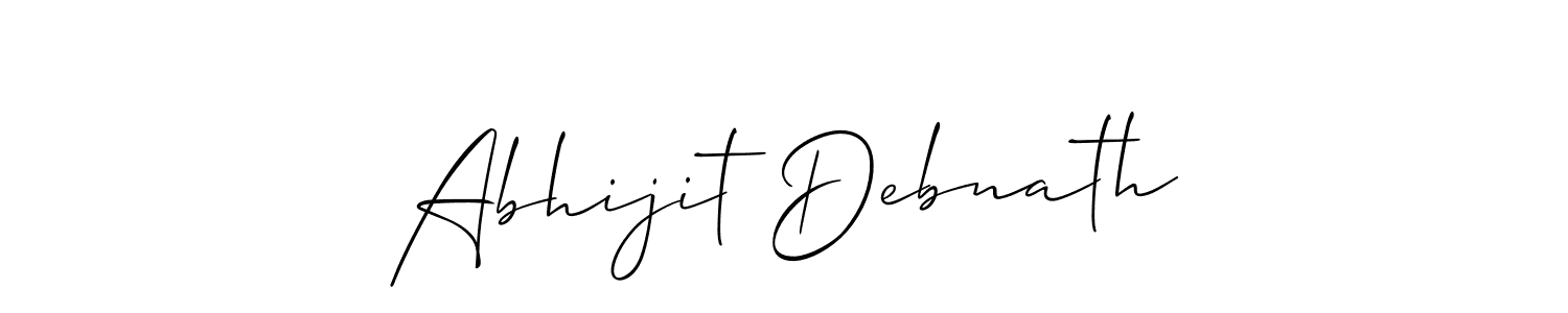 Create a beautiful signature design for name Abhijit Debnath. With this signature (Allison_Script) fonts, you can make a handwritten signature for free. Abhijit Debnath signature style 2 images and pictures png
