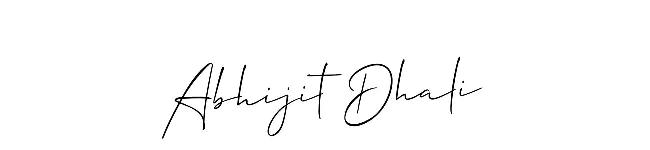 You should practise on your own different ways (Allison_Script) to write your name (Abhijit Dhali) in signature. don't let someone else do it for you. Abhijit Dhali signature style 2 images and pictures png