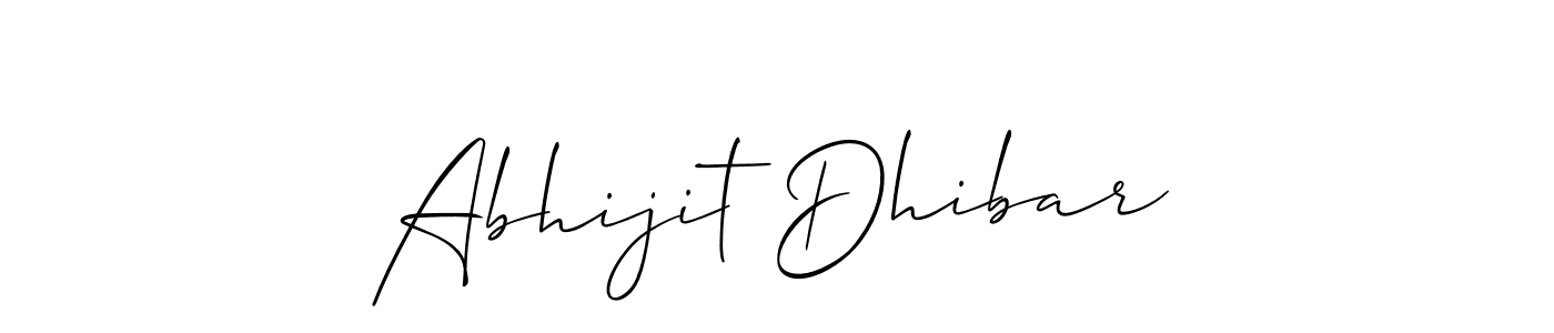 Make a beautiful signature design for name Abhijit Dhibar. With this signature (Allison_Script) style, you can create a handwritten signature for free. Abhijit Dhibar signature style 2 images and pictures png