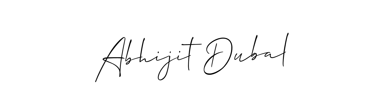 Best and Professional Signature Style for Abhijit Dubal. Allison_Script Best Signature Style Collection. Abhijit Dubal signature style 2 images and pictures png