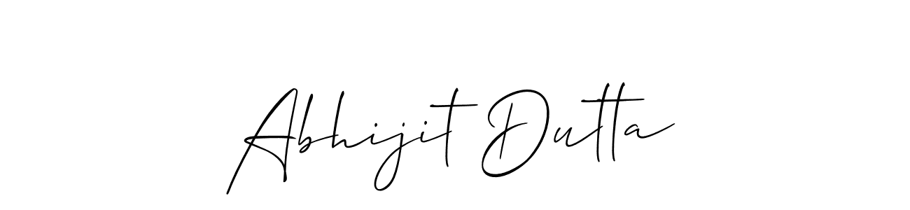 Design your own signature with our free online signature maker. With this signature software, you can create a handwritten (Allison_Script) signature for name Abhijit Dutta. Abhijit Dutta signature style 2 images and pictures png
