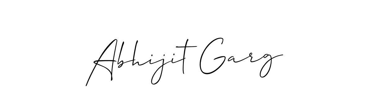 Abhijit Garg stylish signature style. Best Handwritten Sign (Allison_Script) for my name. Handwritten Signature Collection Ideas for my name Abhijit Garg. Abhijit Garg signature style 2 images and pictures png