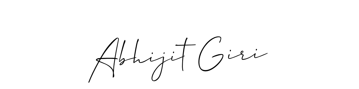 How to make Abhijit Giri signature? Allison_Script is a professional autograph style. Create handwritten signature for Abhijit Giri name. Abhijit Giri signature style 2 images and pictures png