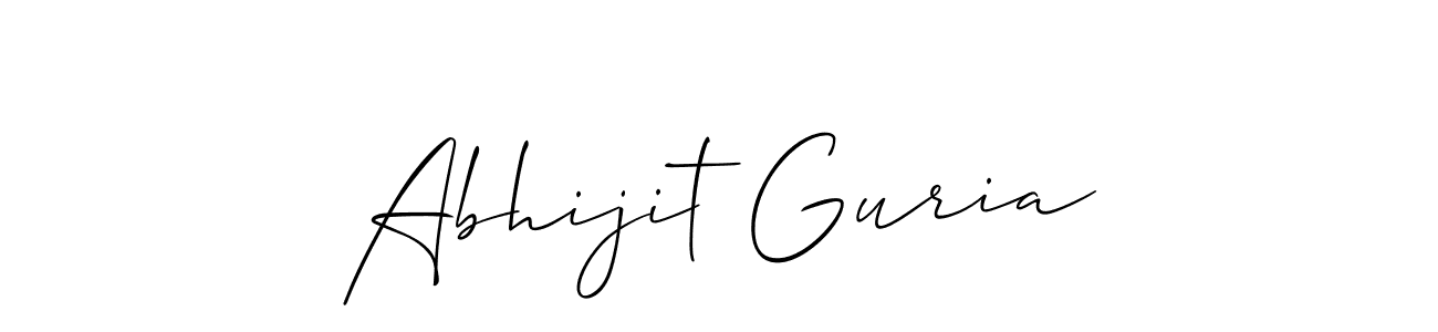 Create a beautiful signature design for name Abhijit Guria. With this signature (Allison_Script) fonts, you can make a handwritten signature for free. Abhijit Guria signature style 2 images and pictures png