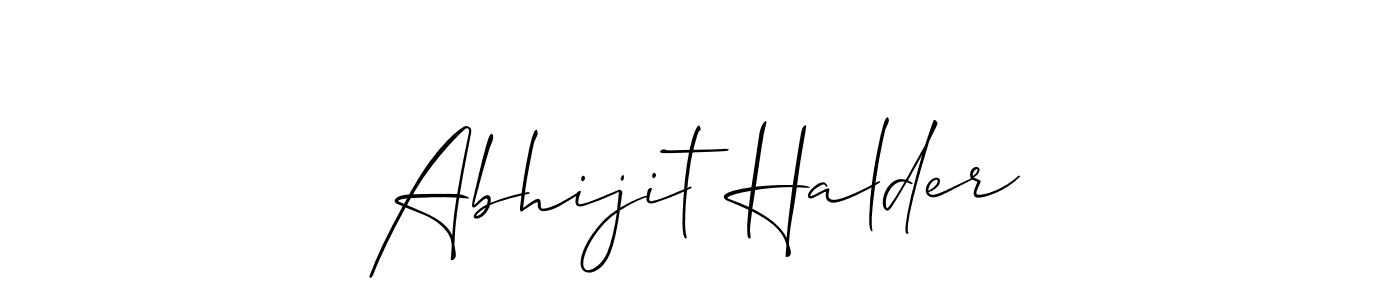 Design your own signature with our free online signature maker. With this signature software, you can create a handwritten (Allison_Script) signature for name Abhijit Halder. Abhijit Halder signature style 2 images and pictures png