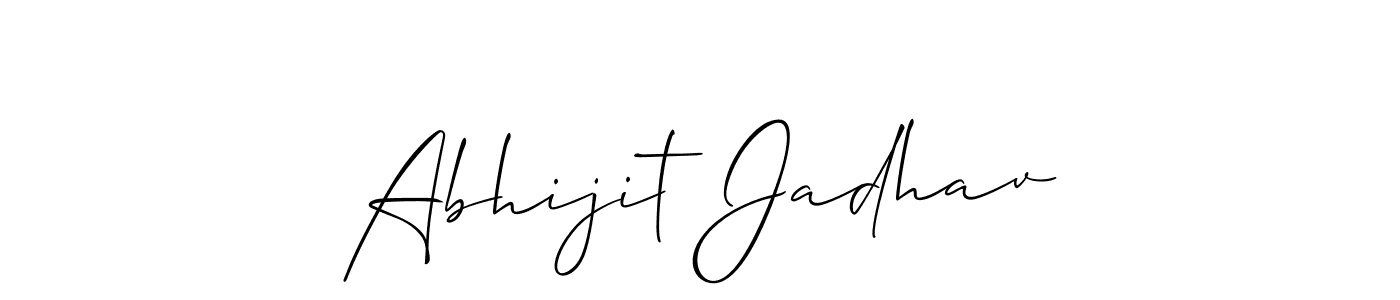 Make a beautiful signature design for name Abhijit Jadhav. With this signature (Allison_Script) style, you can create a handwritten signature for free. Abhijit Jadhav signature style 2 images and pictures png