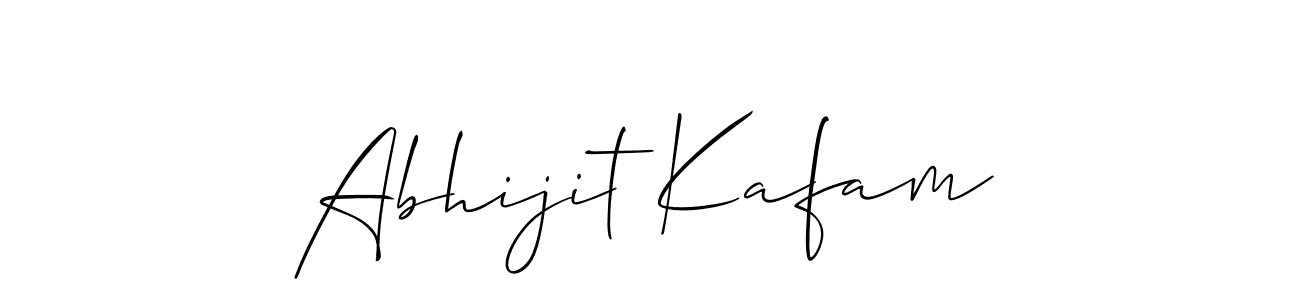 It looks lik you need a new signature style for name Abhijit Kafam. Design unique handwritten (Allison_Script) signature with our free signature maker in just a few clicks. Abhijit Kafam signature style 2 images and pictures png