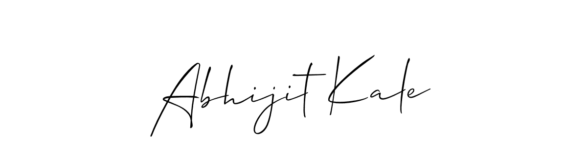 The best way (Allison_Script) to make a short signature is to pick only two or three words in your name. The name Abhijit Kale include a total of six letters. For converting this name. Abhijit Kale signature style 2 images and pictures png