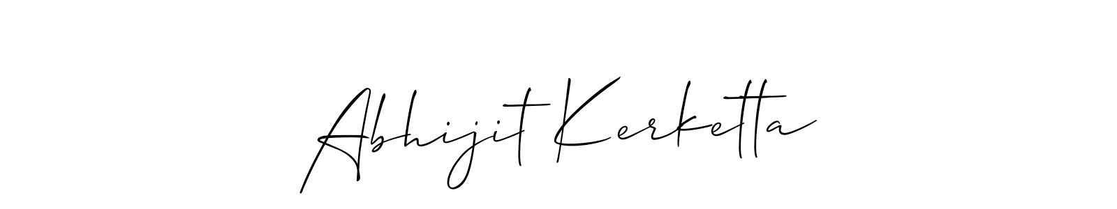 Also You can easily find your signature by using the search form. We will create Abhijit Kerketta name handwritten signature images for you free of cost using Allison_Script sign style. Abhijit Kerketta signature style 2 images and pictures png