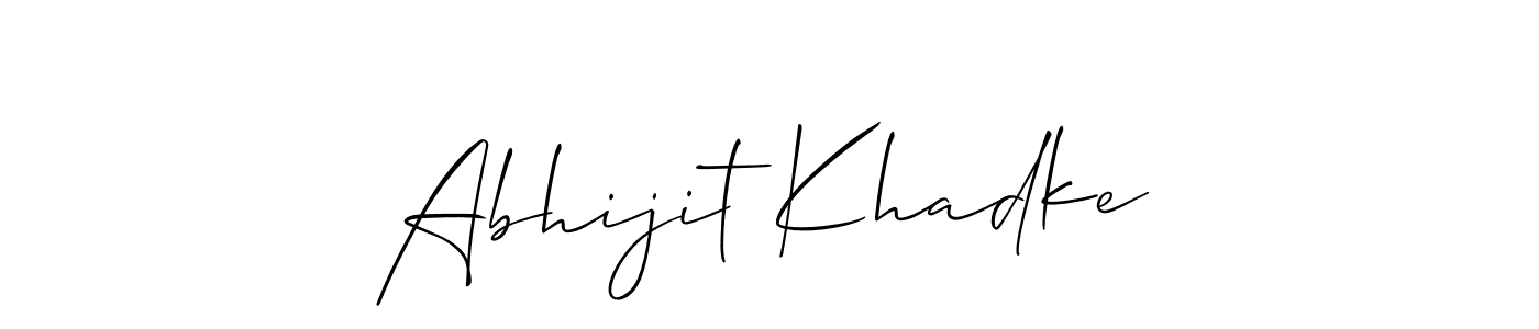 if you are searching for the best signature style for your name Abhijit Khadke. so please give up your signature search. here we have designed multiple signature styles  using Allison_Script. Abhijit Khadke signature style 2 images and pictures png