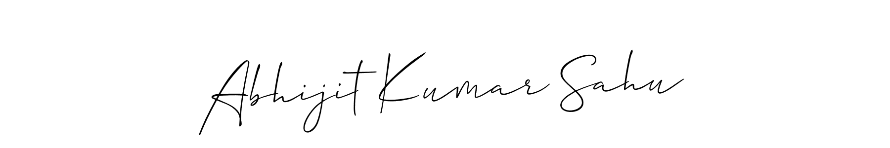 Also we have Abhijit Kumar Sahu name is the best signature style. Create professional handwritten signature collection using Allison_Script autograph style. Abhijit Kumar Sahu signature style 2 images and pictures png