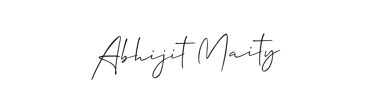 Design your own signature with our free online signature maker. With this signature software, you can create a handwritten (Allison_Script) signature for name Abhijit Maity. Abhijit Maity signature style 2 images and pictures png