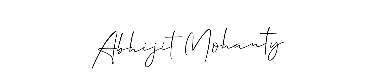The best way (Allison_Script) to make a short signature is to pick only two or three words in your name. The name Abhijit Mohanty include a total of six letters. For converting this name. Abhijit Mohanty signature style 2 images and pictures png