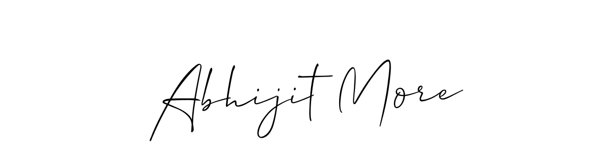 if you are searching for the best signature style for your name Abhijit More. so please give up your signature search. here we have designed multiple signature styles  using Allison_Script. Abhijit More signature style 2 images and pictures png