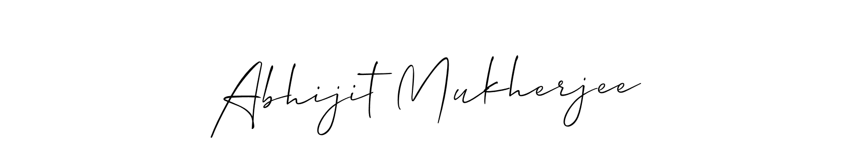 Design your own signature with our free online signature maker. With this signature software, you can create a handwritten (Allison_Script) signature for name Abhijit Mukherjee. Abhijit Mukherjee signature style 2 images and pictures png