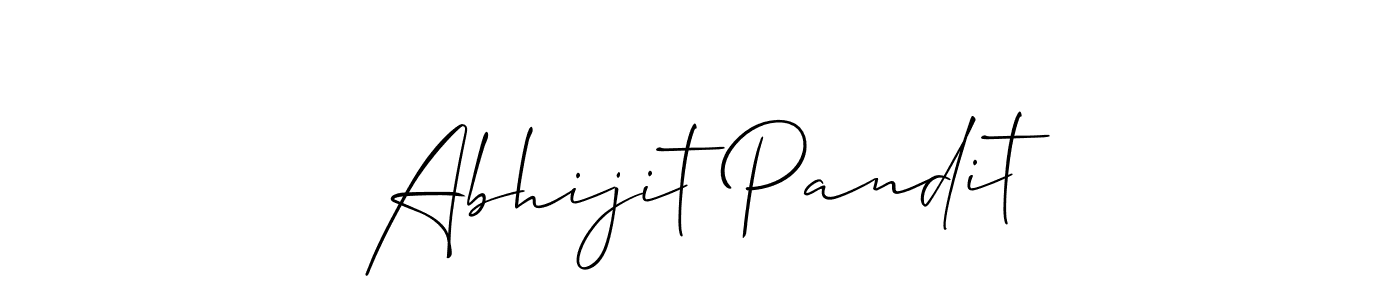It looks lik you need a new signature style for name Abhijit Pandit. Design unique handwritten (Allison_Script) signature with our free signature maker in just a few clicks. Abhijit Pandit signature style 2 images and pictures png