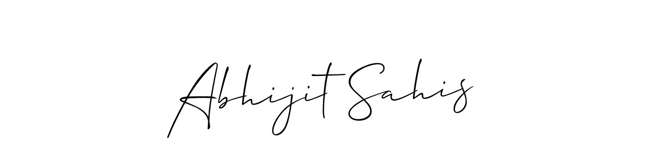 Also You can easily find your signature by using the search form. We will create Abhijit Sahis name handwritten signature images for you free of cost using Allison_Script sign style. Abhijit Sahis signature style 2 images and pictures png