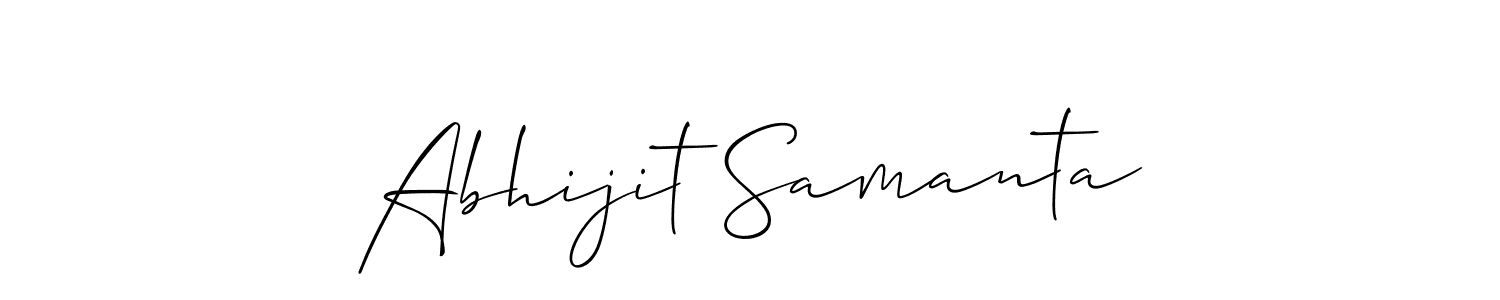 This is the best signature style for the Abhijit Samanta name. Also you like these signature font (Allison_Script). Mix name signature. Abhijit Samanta signature style 2 images and pictures png