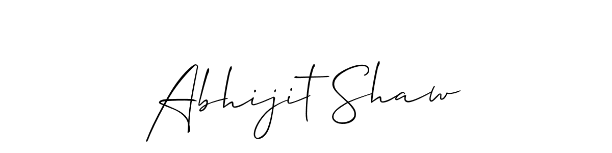 Also we have Abhijit Shaw name is the best signature style. Create professional handwritten signature collection using Allison_Script autograph style. Abhijit Shaw signature style 2 images and pictures png