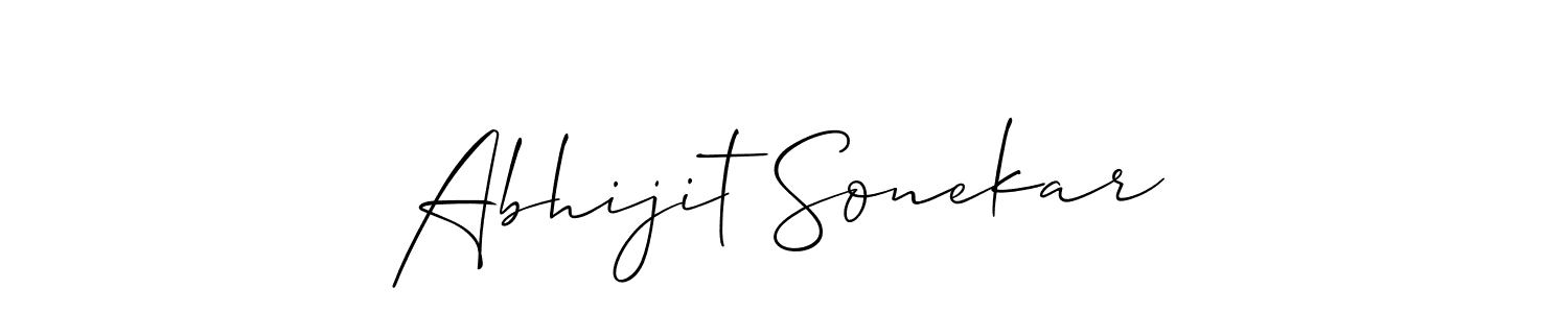 It looks lik you need a new signature style for name Abhijit Sonekar. Design unique handwritten (Allison_Script) signature with our free signature maker in just a few clicks. Abhijit Sonekar signature style 2 images and pictures png