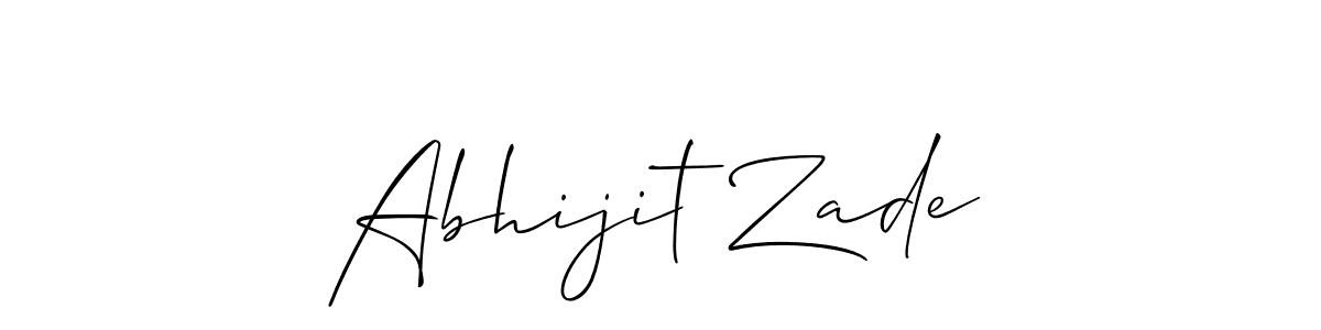 Use a signature maker to create a handwritten signature online. With this signature software, you can design (Allison_Script) your own signature for name Abhijit Zade. Abhijit Zade signature style 2 images and pictures png