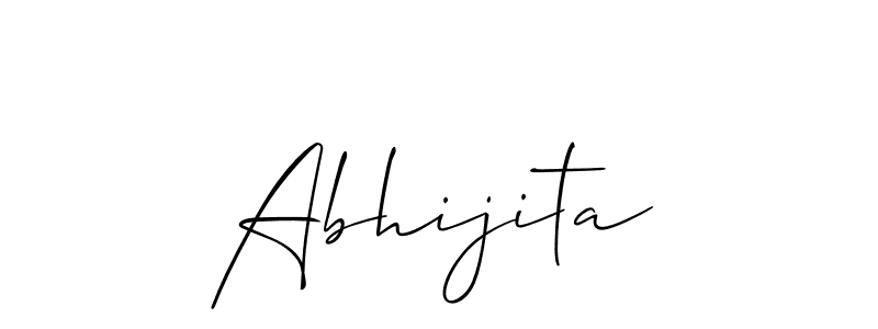 You should practise on your own different ways (Allison_Script) to write your name (Abhijita) in signature. don't let someone else do it for you. Abhijita signature style 2 images and pictures png