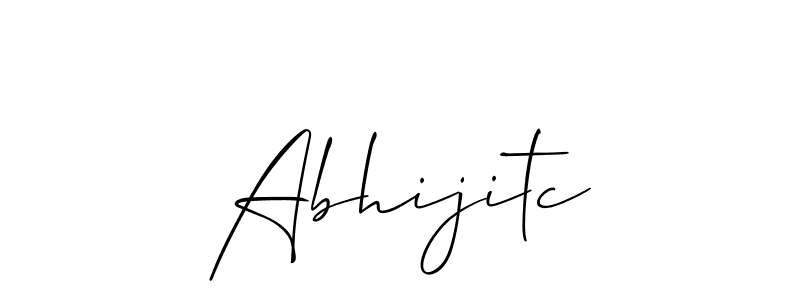 Also we have Abhijitc name is the best signature style. Create professional handwritten signature collection using Allison_Script autograph style. Abhijitc signature style 2 images and pictures png