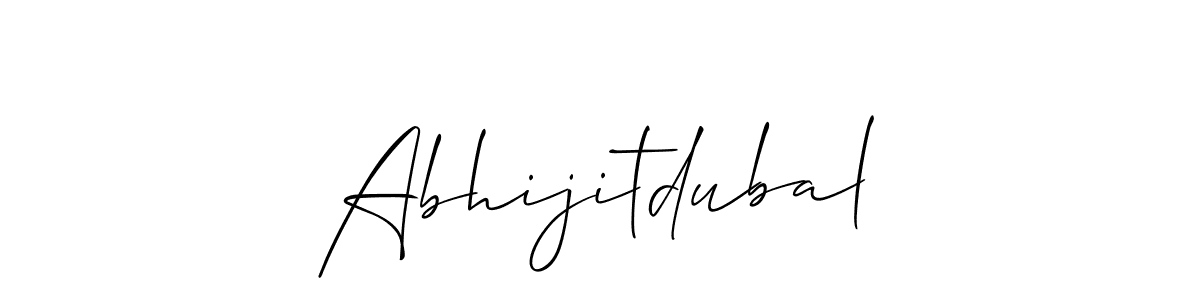 Make a short Abhijitdubal signature style. Manage your documents anywhere anytime using Allison_Script. Create and add eSignatures, submit forms, share and send files easily. Abhijitdubal signature style 2 images and pictures png