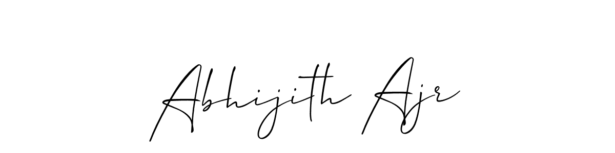 Create a beautiful signature design for name Abhijith Ajr. With this signature (Allison_Script) fonts, you can make a handwritten signature for free. Abhijith Ajr signature style 2 images and pictures png