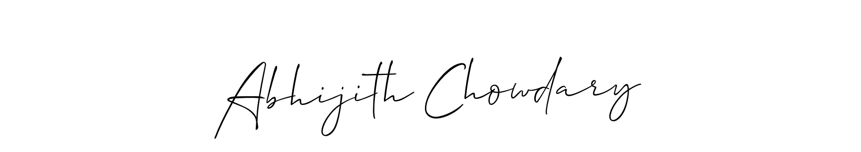 Create a beautiful signature design for name Abhijith Chowdary. With this signature (Allison_Script) fonts, you can make a handwritten signature for free. Abhijith Chowdary signature style 2 images and pictures png