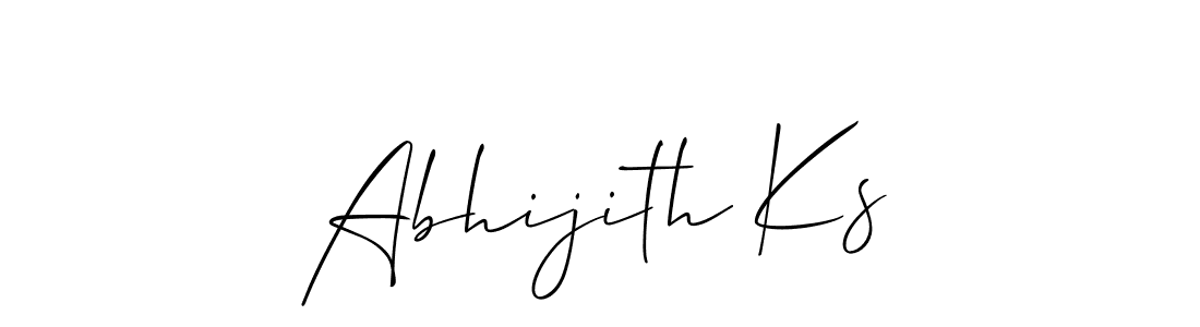 You should practise on your own different ways (Allison_Script) to write your name (Abhijith Ks) in signature. don't let someone else do it for you. Abhijith Ks signature style 2 images and pictures png