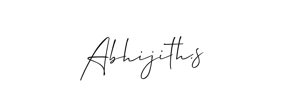 Create a beautiful signature design for name Abhijith.s. With this signature (Allison_Script) fonts, you can make a handwritten signature for free. Abhijith.s signature style 2 images and pictures png