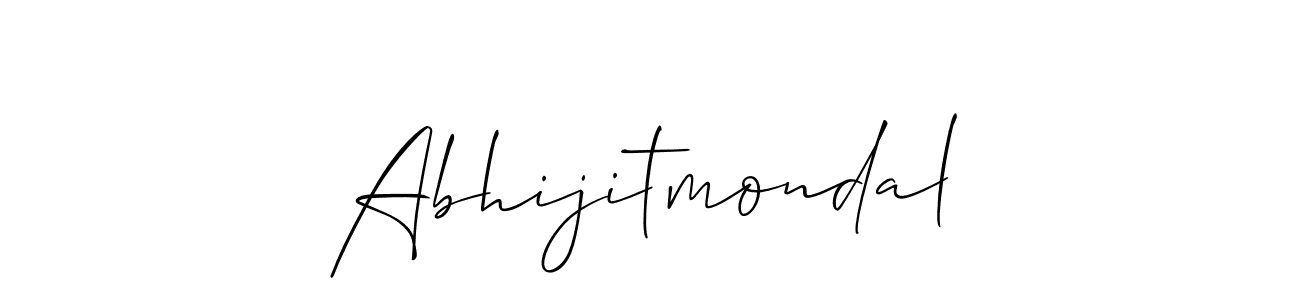 Make a short Abhijitmondal signature style. Manage your documents anywhere anytime using Allison_Script. Create and add eSignatures, submit forms, share and send files easily. Abhijitmondal signature style 2 images and pictures png