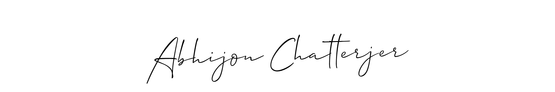 You can use this online signature creator to create a handwritten signature for the name Abhijon Chatterjer. This is the best online autograph maker. Abhijon Chatterjer signature style 2 images and pictures png