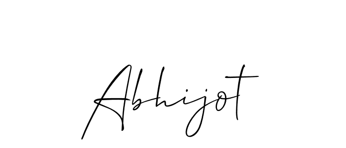 How to Draw Abhijot signature style? Allison_Script is a latest design signature styles for name Abhijot. Abhijot signature style 2 images and pictures png