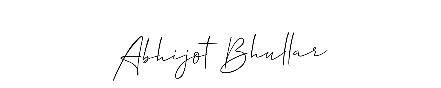 if you are searching for the best signature style for your name Abhijot Bhullar. so please give up your signature search. here we have designed multiple signature styles  using Allison_Script. Abhijot Bhullar signature style 2 images and pictures png