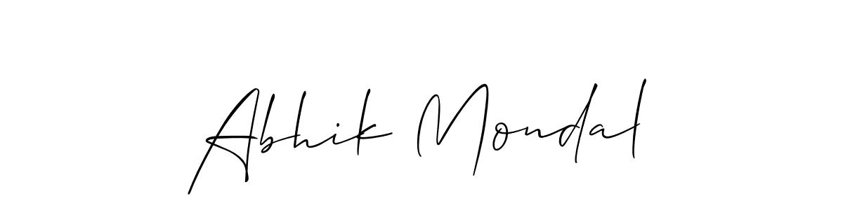 Here are the top 10 professional signature styles for the name Abhik Mondal. These are the best autograph styles you can use for your name. Abhik Mondal signature style 2 images and pictures png