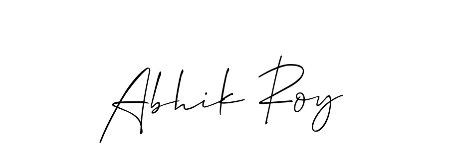 Also we have Abhik Roy name is the best signature style. Create professional handwritten signature collection using Allison_Script autograph style. Abhik Roy signature style 2 images and pictures png