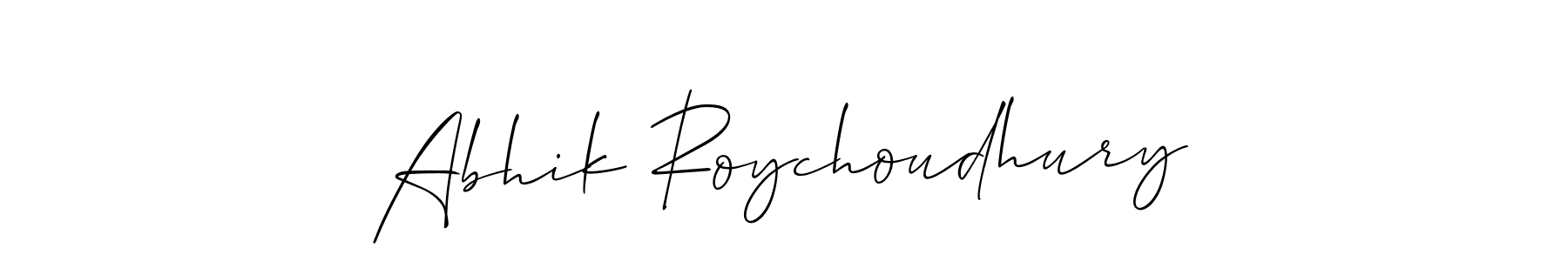 Design your own signature with our free online signature maker. With this signature software, you can create a handwritten (Allison_Script) signature for name Abhik Roychoudhury. Abhik Roychoudhury signature style 2 images and pictures png