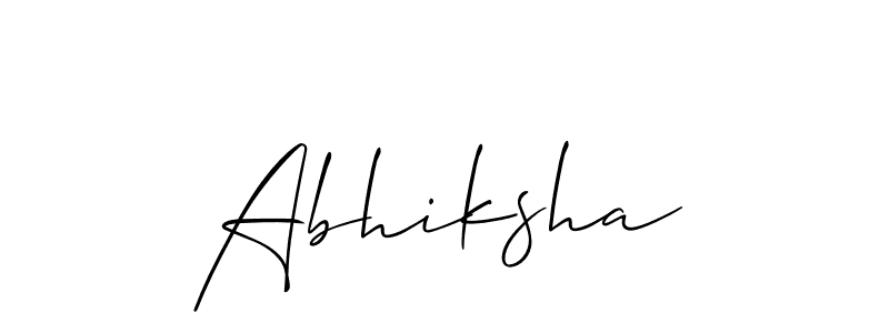 Create a beautiful signature design for name Abhiksha. With this signature (Allison_Script) fonts, you can make a handwritten signature for free. Abhiksha signature style 2 images and pictures png