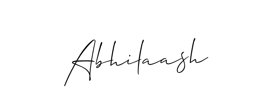 Use a signature maker to create a handwritten signature online. With this signature software, you can design (Allison_Script) your own signature for name Abhilaash. Abhilaash signature style 2 images and pictures png